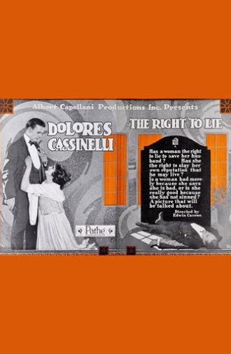 The Right To Lie (1919)
