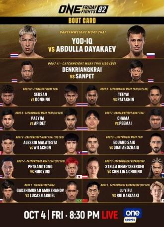 ONE Friday Fights 82: Yod-IQ vs. Dayakaev (2024)