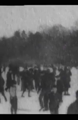 Skating on Lake, Central Park (1900)