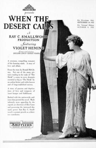 When the Desert Calls (1922)