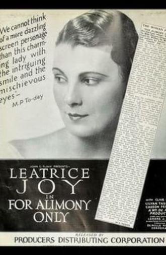 For Alimony Only (1926)