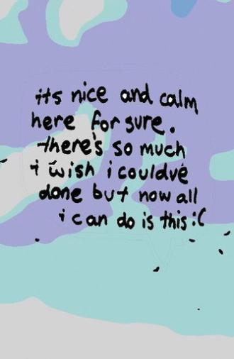 it’s nice and calm here for sure. there’s so much i wish i could’ve done, but now all i can do is this :( (2026)