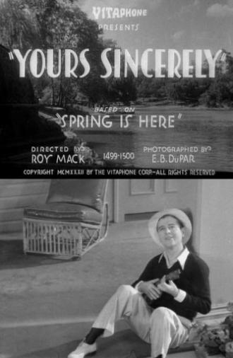 Yours Sincerely (1933)