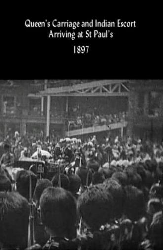 Queen's Carriage and Indian Escort Arriving at St. Paul's (1897)