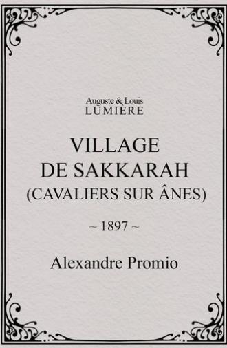 Village de Sakkarah (cavaliers sur ânes) (1897)