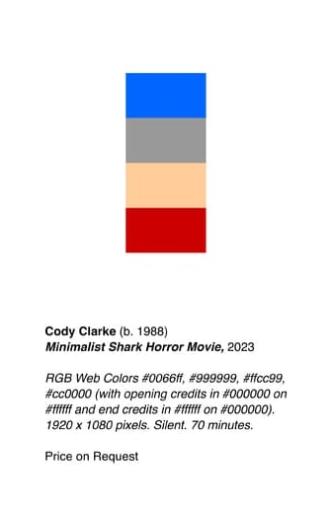 Minimalist Shark Horror Movie (2023)