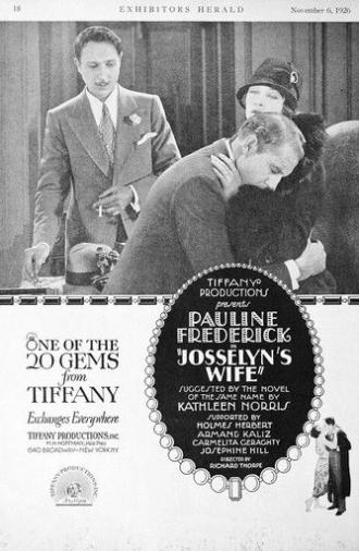 Josselyn's Wife (1926)