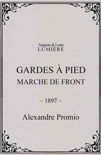 Gardes à pied : marche de front (1897)