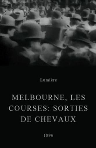 Melbourne, les courses : sorties des chevaux (1896)