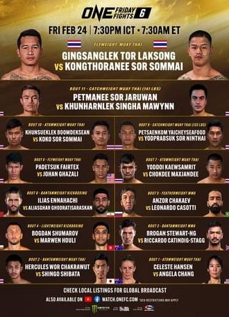 ONE Friday Fights 6: Gingsanglek vs. Kongthoranee (2023)