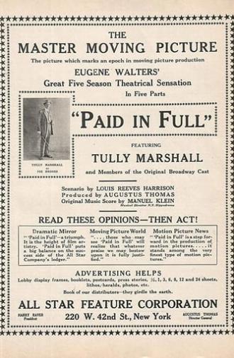 Paid in Full (1914)