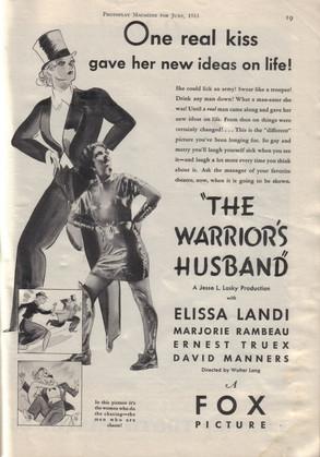 The Warrior's Husband (1933)