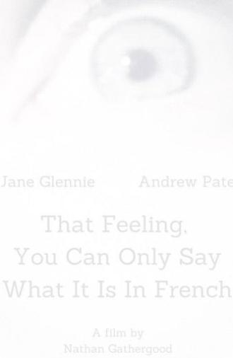 That Feeling, You Can Only Say What It Is in French (2011)