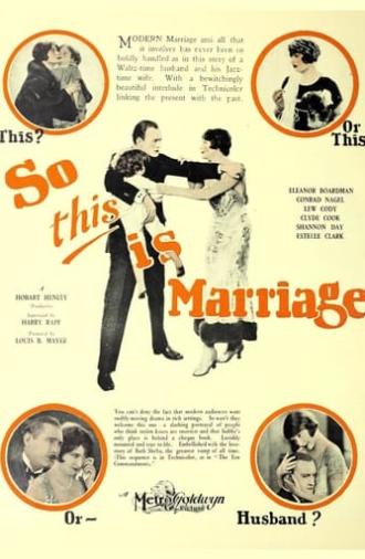 So This Is Marriage (1929)