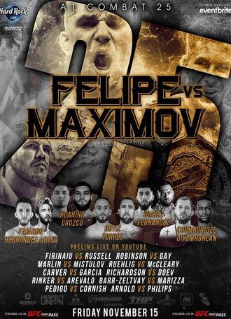 Urijah Faber A1 Combat 25: Felipe vs. Maximov (2024)