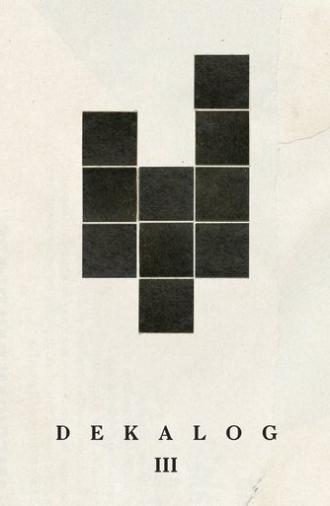 Decalogue III (1989)