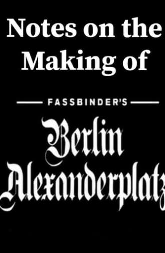 Notes on the Making of 'Berlin Alexanderplatz' (1980)