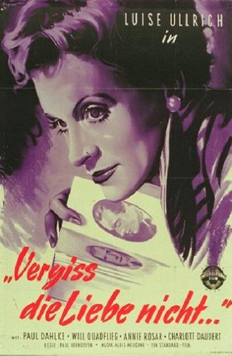 Vergiß die Liebe nicht (1953)