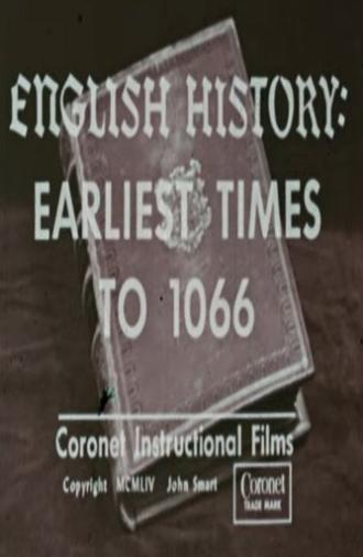 English History: Earliest Times to 1066 (1954)