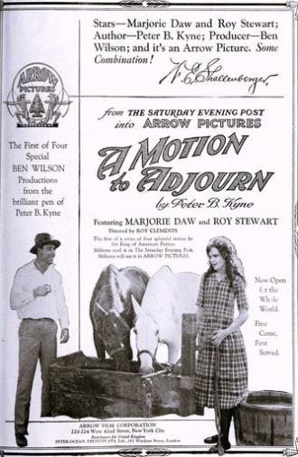 A Motion to Adjourn (1921)