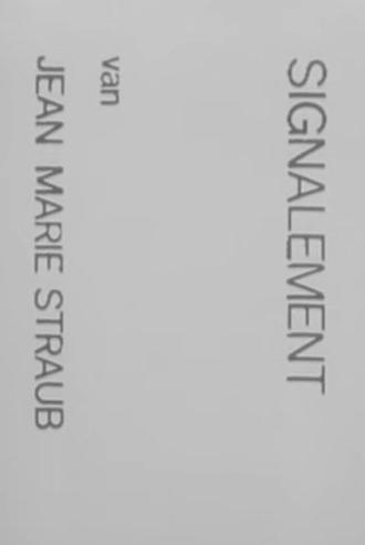 Signalement van Jean Marie Straub (1967)