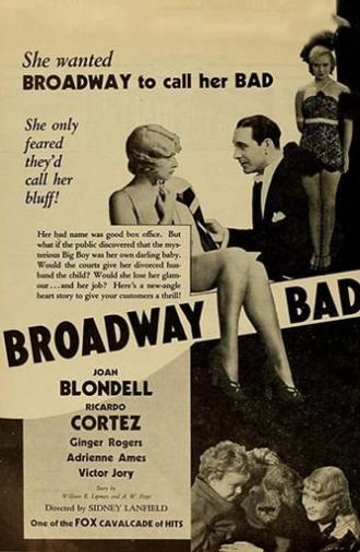 Broadway Bad (1933)